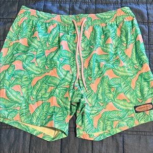 Vineyard Vines Tropical Leaf Swim Trunks
